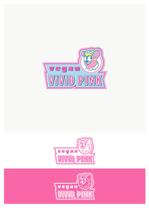 pTree LABO (torch_tree)さんのカフェ「vegan ViViD PINK」のロゴ（商標登録予定なし）への提案