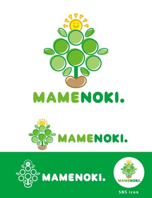 99R+design. (lapislazuli_99)さんの児童発達支援・放課後等デイサービスまめのき  ｢MAMENOKI｣ の ロゴへの提案