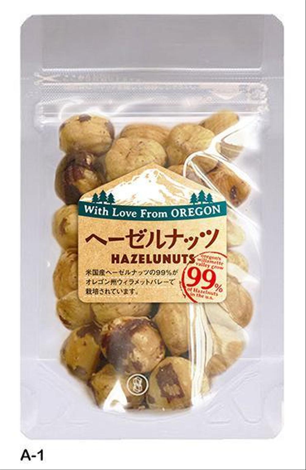 透明の風袋にシール対応で出来るだけ素朴なデザインが希望です。