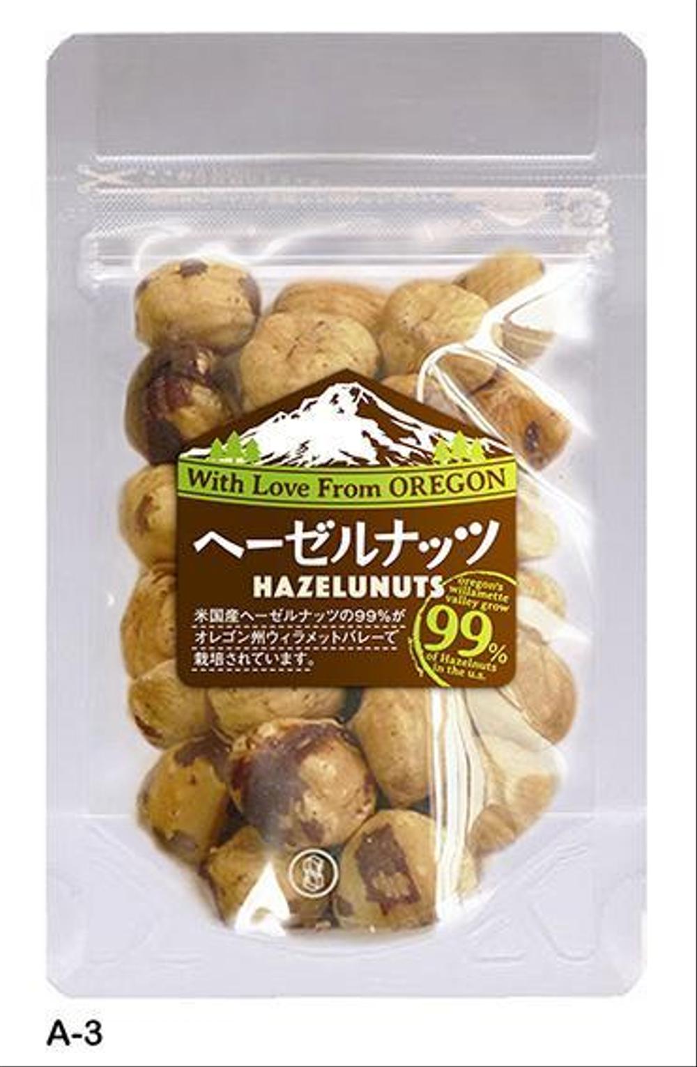 透明の風袋にシール対応で出来るだけ素朴なデザインが希望です。