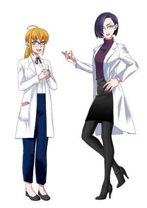 海鳴 (umari886)さんの情報メディアサイトの「博士風」キャラクターデザインへの提案