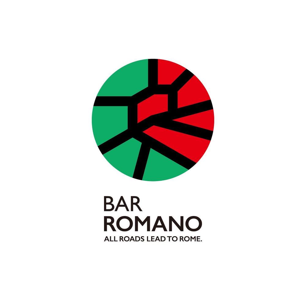 麻布十番のイタリアンバル「BAR ROMANO」のロゴ＆マーク