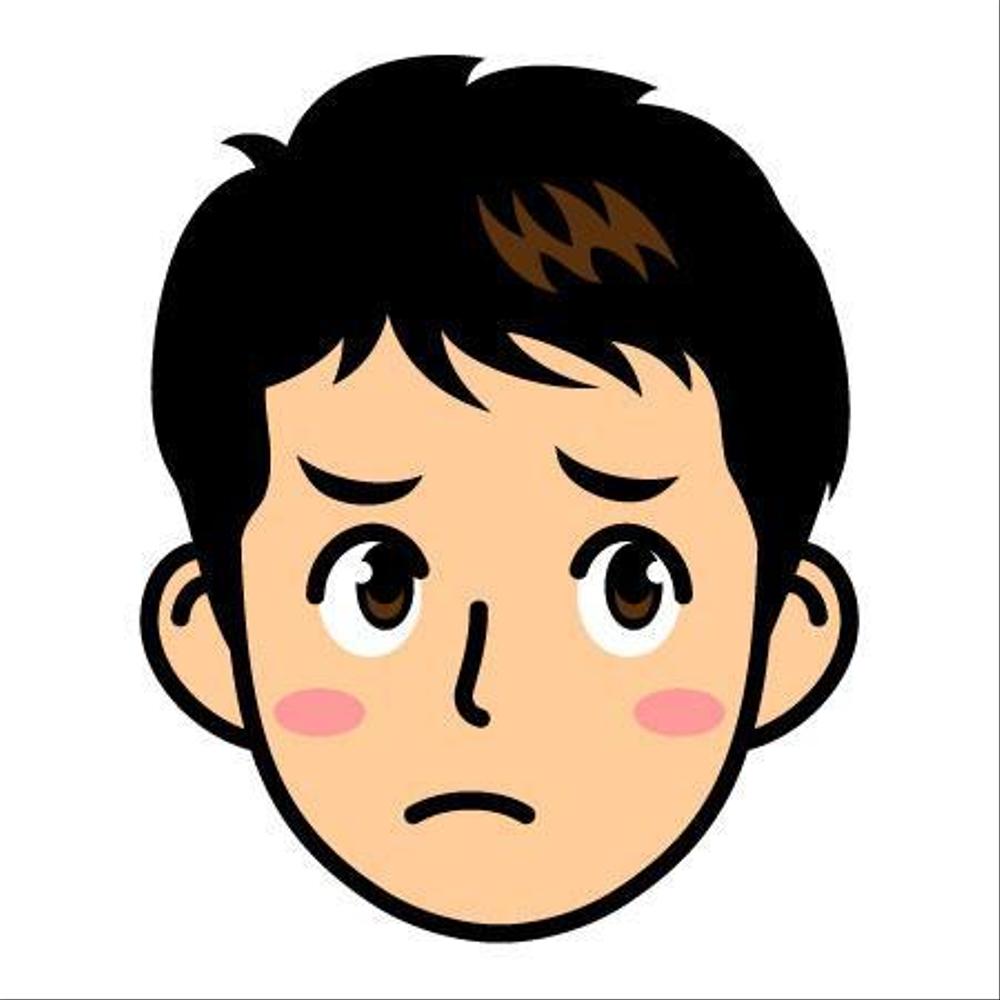 Youtube動画のアバターとして利用できる人物（顔のみ）を描いて頂きたい。