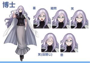 GOZOU (gozou_0401)さんの情報メディアサイトの「博士風」キャラクターデザインへの提案