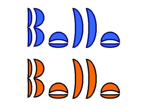 Kawanishiさんのカラーコンタクト「Belle」のロゴ作成への提案