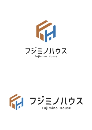 knot (ryoichi_design)さんのリフォーム事業のコーポレートサイト「株式会社フジミノハウス」のロゴへの提案