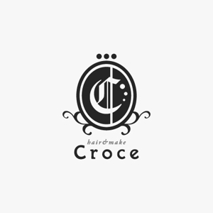 サクタ (Saku-TA)さんの美容室「hair+make Croce」のロゴ作成への提案
