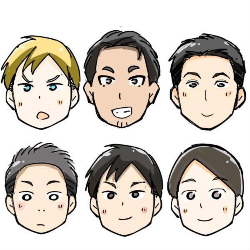 Youtube動画のアバターとして利用できる人物（顔のみ）を描いて頂きたい。