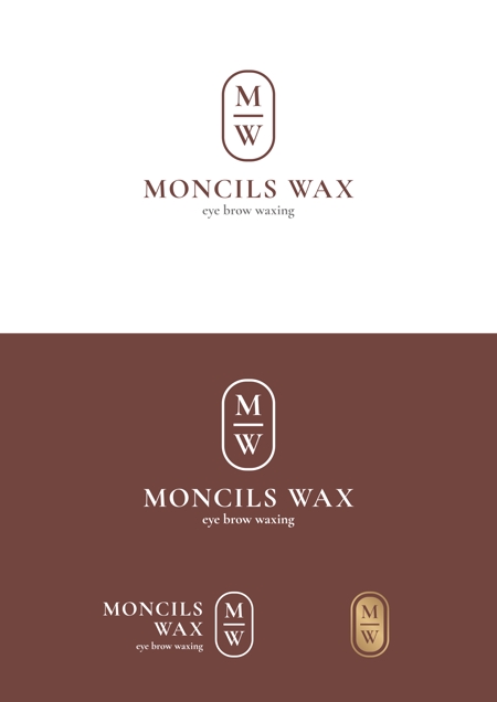 Design_salon_U (Design-salon_U)さんのワックス脱毛の「MONCILS WAX」のロゴへの提案
