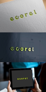 カワシーデザイン (cc110)さんのエコ商材ショップ「ecorel」のロゴへの提案