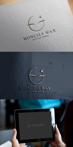 カワシーデザイン (cc110)さんのワックス脱毛の「MONCILS WAX」のロゴへの提案
