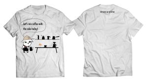 C DESIGN (conifer)さんのパティスリーレドシェーブルのキャラクター、ヤギイボンヌのTシャツデザインへの提案