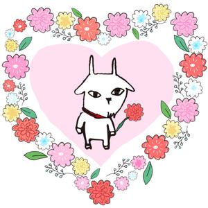 アトリエ 876  ()さんのパティスリーレドシェーブルのキャラクター、ヤギイボンヌのTシャツデザインへの提案