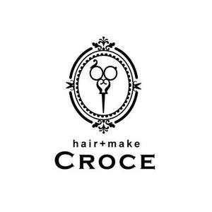 happy-creamさんの美容室「hair+make Croce」のロゴ作成への提案