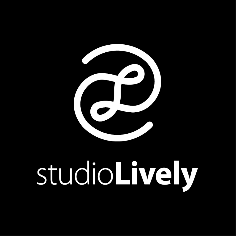 「studioLively」のロゴ作成