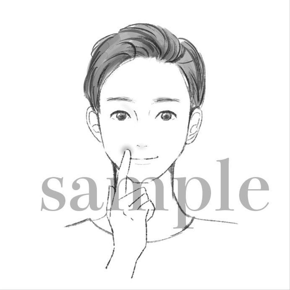 Youtube動画のアバターとして利用できる人物（顔のみ）を描いて頂きたい。