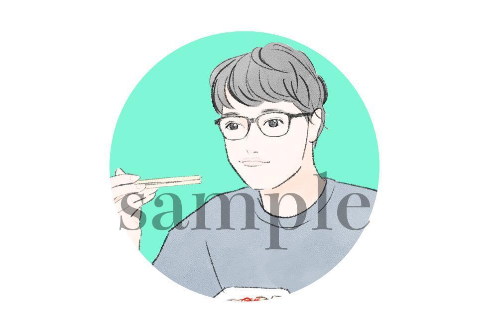 Youtube動画のアバターとして利用できる人物（顔のみ）を描いて頂きたい。