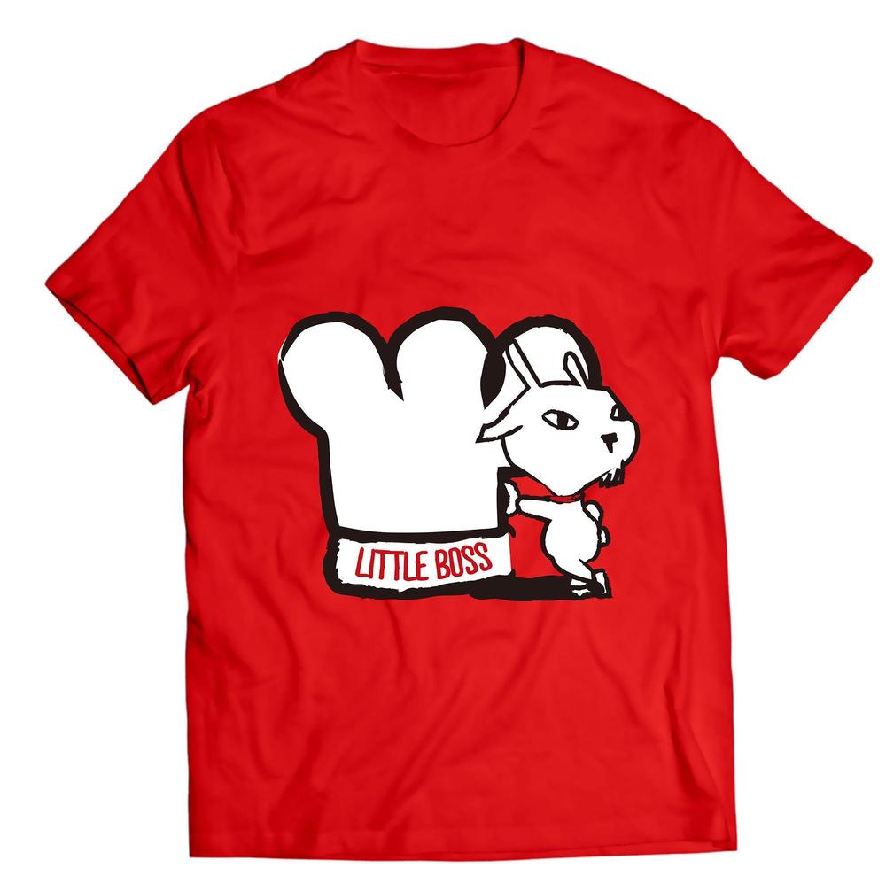 パティスリーレドシェーブルのキャラクター、ヤギイボンヌのTシャツデザイン