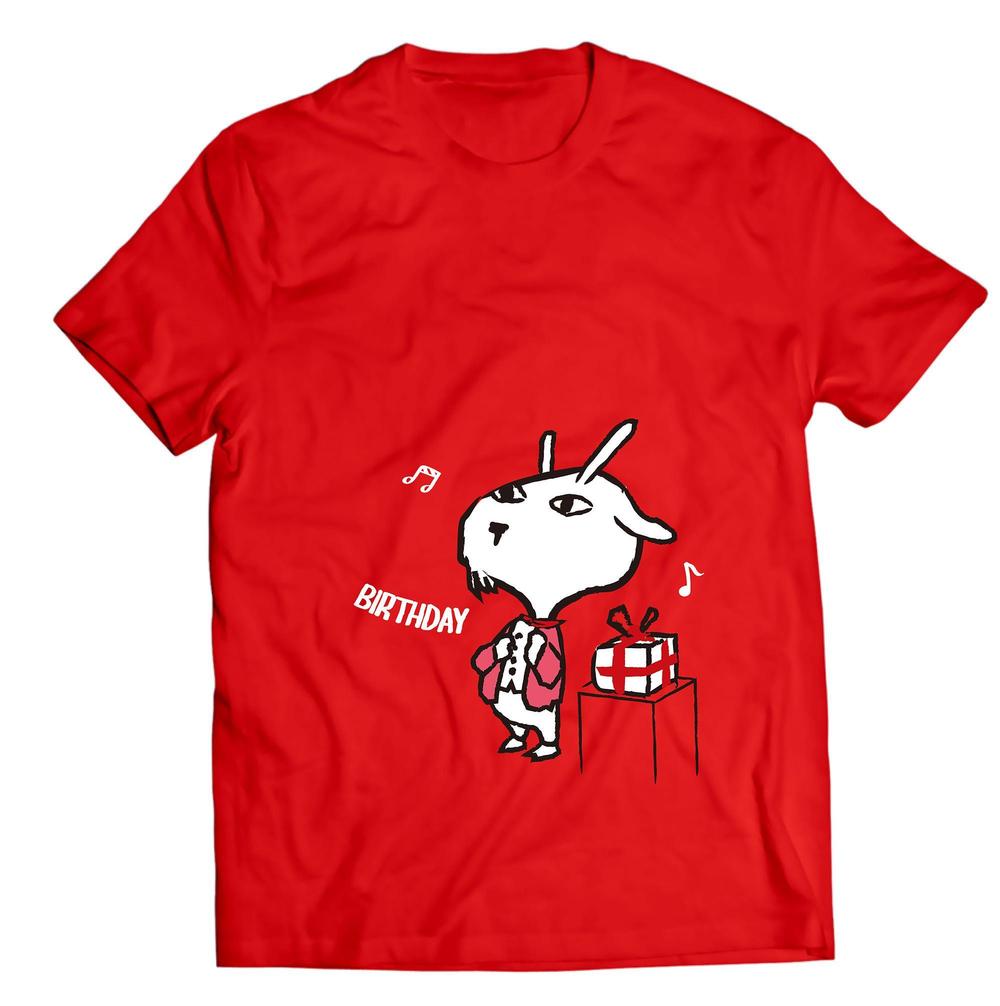 パティスリーレドシェーブルのキャラクター、ヤギイボンヌのTシャツデザイン