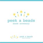 Cosmic design (cosmic_design)さんのビーズアクセサリー　Peek-a-beads ロゴへの提案