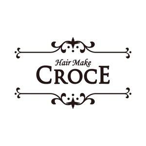 n_dotさんの美容室「hair+make Croce」のロゴ作成への提案