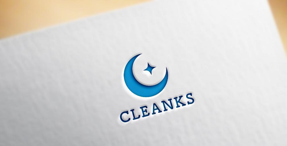 清掃会社のロゴ　【　CLEANKS　】