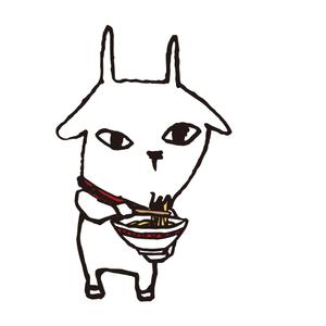 Miyagino (Miyagino)さんのパティスリーレドシェーブルのキャラクター、ヤギイボンヌのTシャツデザインへの提案