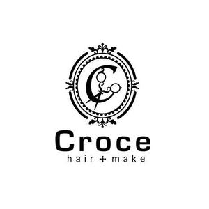 happy-creamさんの美容室「hair+make Croce」のロゴ作成への提案