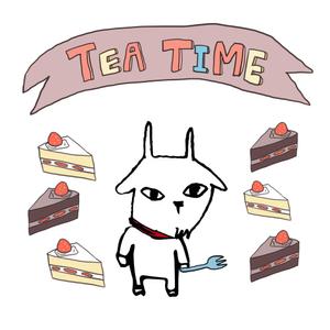 アトリエ 876  ()さんのパティスリーレドシェーブルのキャラクター、ヤギイボンヌのTシャツデザインへの提案