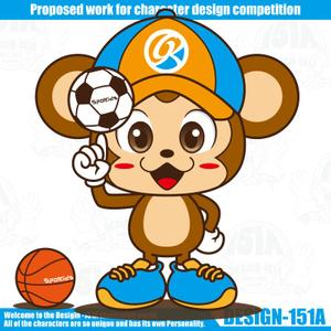 DESIGN-151A (non-wataboushi)さんの体育教室を運営する会社のマスコットキャラへの提案