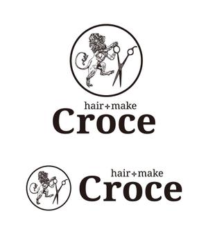 tsujimo (tsujimo)さんの美容室「hair+make Croce」のロゴ作成への提案