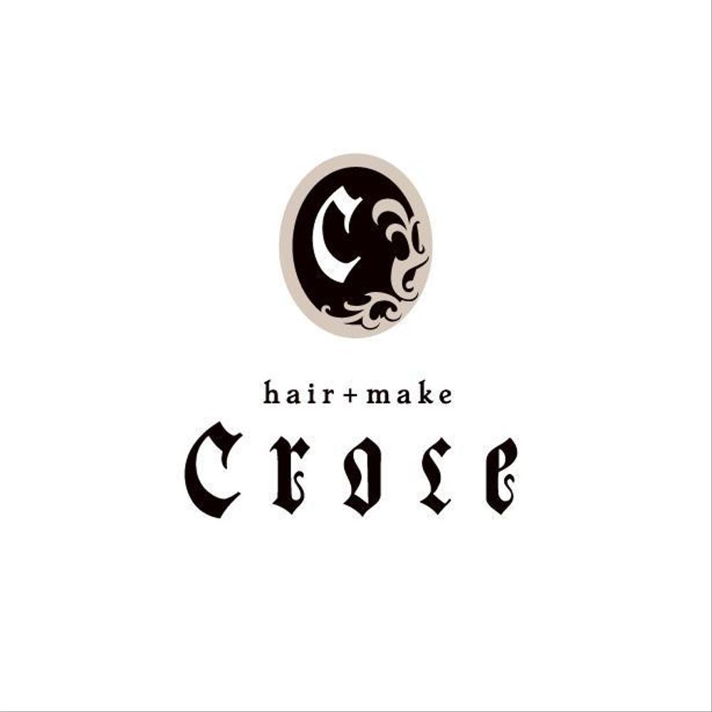 美容室「hair+make Croce」のロゴ作成
