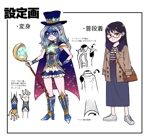 真木一郎 (maki-ichiro)さんの正義の味方（少女）の変身前と変身後のキャラクターデザインへの提案