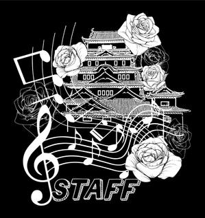 Miyagino (Miyagino)さんのばらのまち福山国際音楽祭2022のボランティア用Tシャツデザインへの提案