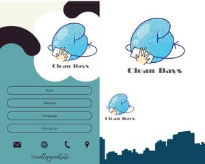 えぬちゃん (enu_o0)さんの清掃会社　会社ロゴ依頼への提案