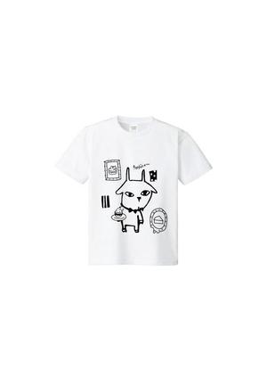 チキチキ (chikichiki_12)さんのパティスリーレドシェーブルのキャラクター、ヤギイボンヌのTシャツデザインへの提案