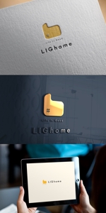 カワシーデザイン (cc110)さんの工務店　LIGhome　の　ロゴ作成への提案