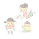 なかがわふみ (bunchom)さんの工藤ノリコさん風のイメージで保育士・園児のイラスト作成をお願いします。への提案