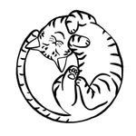 ホンダ ルルル (astrrraea)さんの丸まっている猫のイラスト3種類 募集への提案