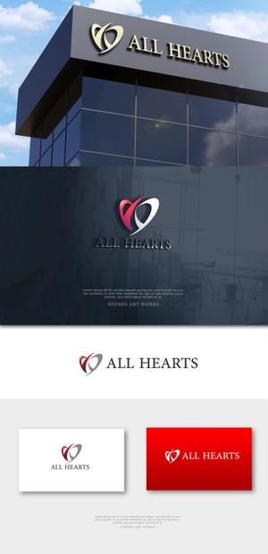 NJONESKYDWS (NJONES)さんの株式会社『ALL　HEARTS』　のロゴ作成への提案