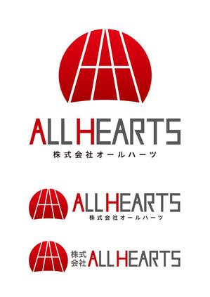 プラットフォームグラフィックス (platform_graphics)さんの株式会社『ALL　HEARTS』　のロゴ作成への提案