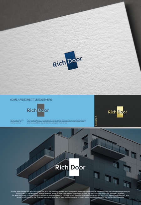 Filip Dolinaj (misafilips)さんの①株式会社Rich Door   ②Rich Door の会社ロゴ(HPや名刺に利用)への提案
