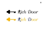 スタジオ エイチオー (macomaco_6)さんの①株式会社Rich Door   ②Rich Door の会社ロゴ(HPや名刺に利用)への提案