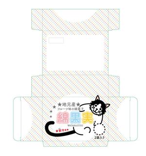 さんの綿菓子の箱のパッケージデザインへの提案
