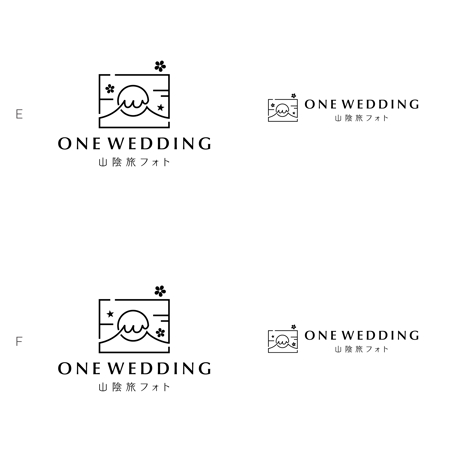 holy245 (holy245)さんの山陰旅フォト-ONE WEDDING-のロゴ製作への提案