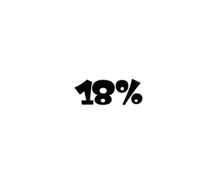 Pithecus (Pithecus)さんのアパレルブランド「18％」のロゴへの提案