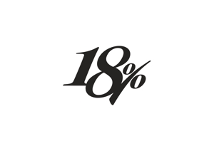 sa0071jp (sa0071jp)さんのアパレルブランド「18％」のロゴへの提案