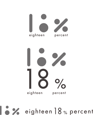 CREAM. (creamODA)さんのアパレルブランド「18％」のロゴへの提案