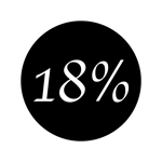 fujio8さんのアパレルブランド「18％」のロゴへの提案