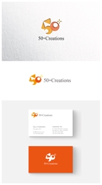 ainogin (ainogin)さんの「50+creations  」のロゴを作ってください。社名はオーバーフィフティクリエイションズへの提案